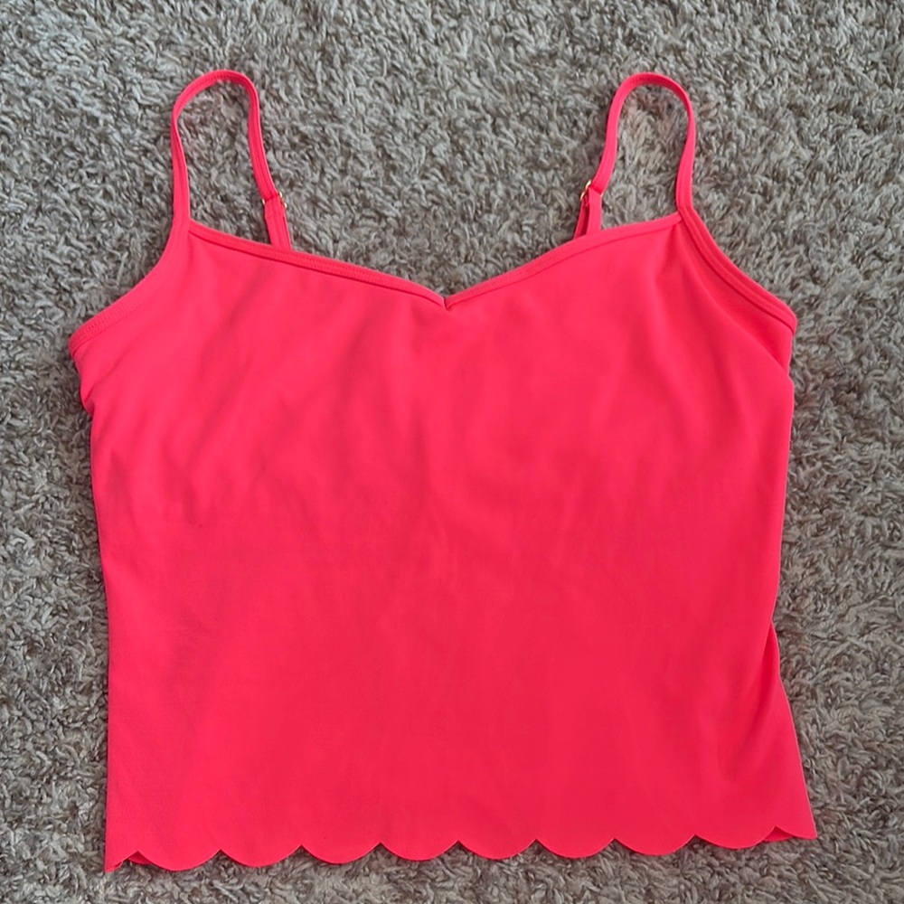Lilly Pulitzer Neon Coral Athletic Tank
